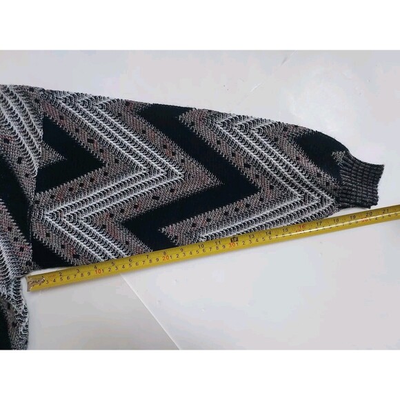 Vintage Mens Area by TAG Retro Geometric Acrylic Sweater Size L Made In USA - Picture 6 of 7